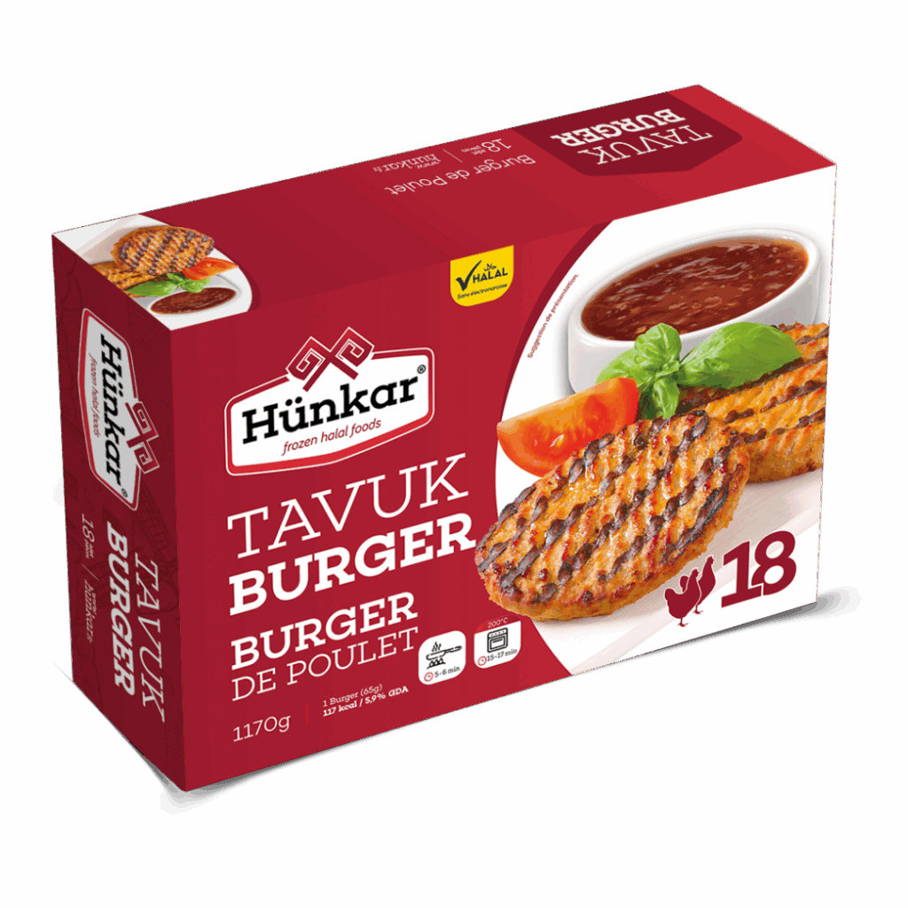 Geflügelprodukte 21 Burger de volailles x18 | Hünkar