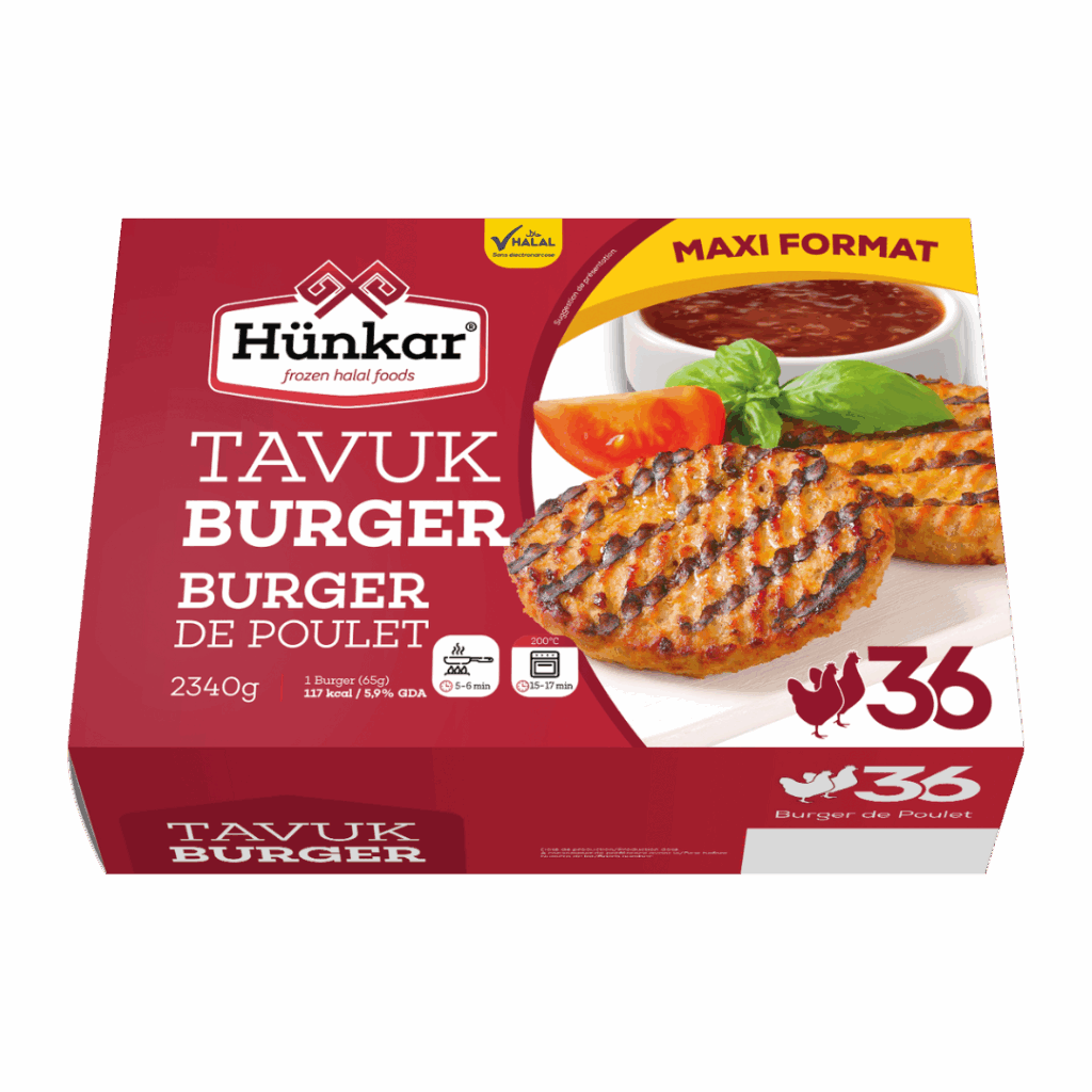 Geflügelprodukte 22 Burger de volailles x36 | Hünkar