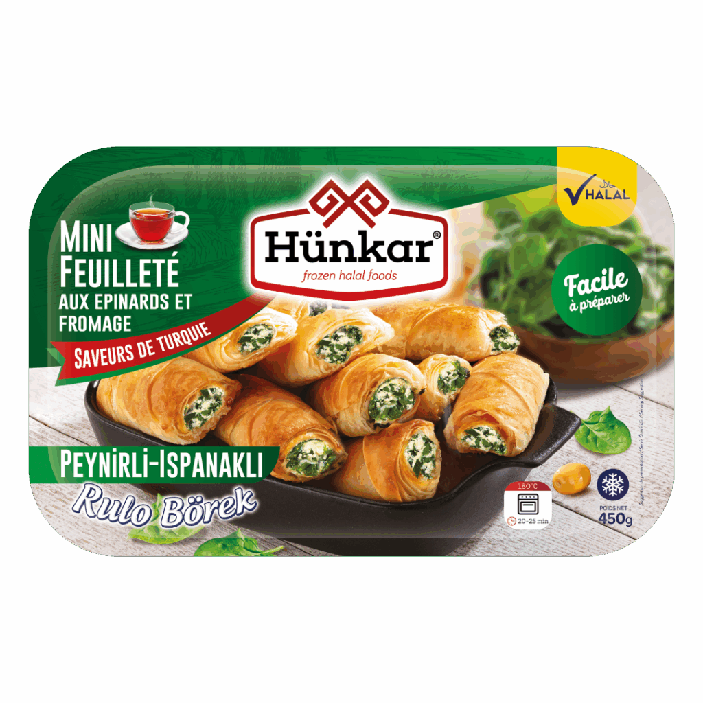 Les apéritifs 20 Mini feuillete aux epinards et fromage 450g 1 | Hünkar