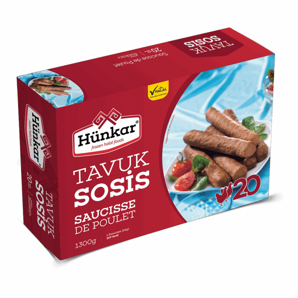 Geflügelprodukte 23 Saucisse de volailles x20 | Hünkar