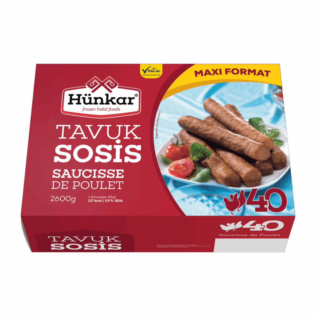 Geflügelprodukte 24 Saucisse de volailles x40 | Hünkar