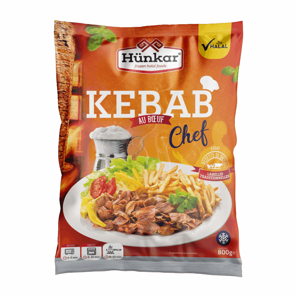 Dönerprodukte 10 Kebab chef au boeuf 800g | Hünkar