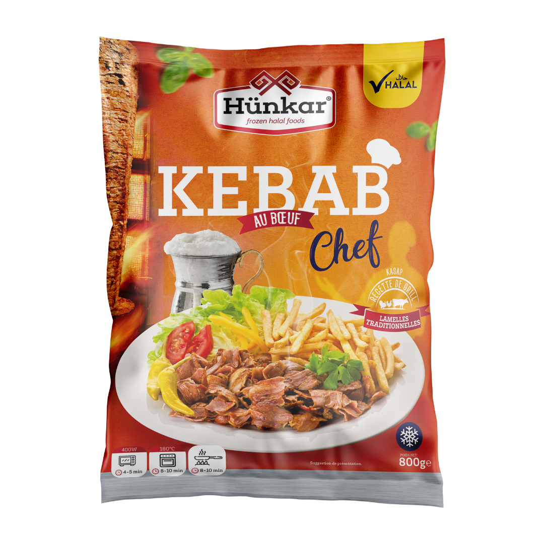 Kebab chef au bœuf 800g Kebab chef au boeuf 800g | Hünkar