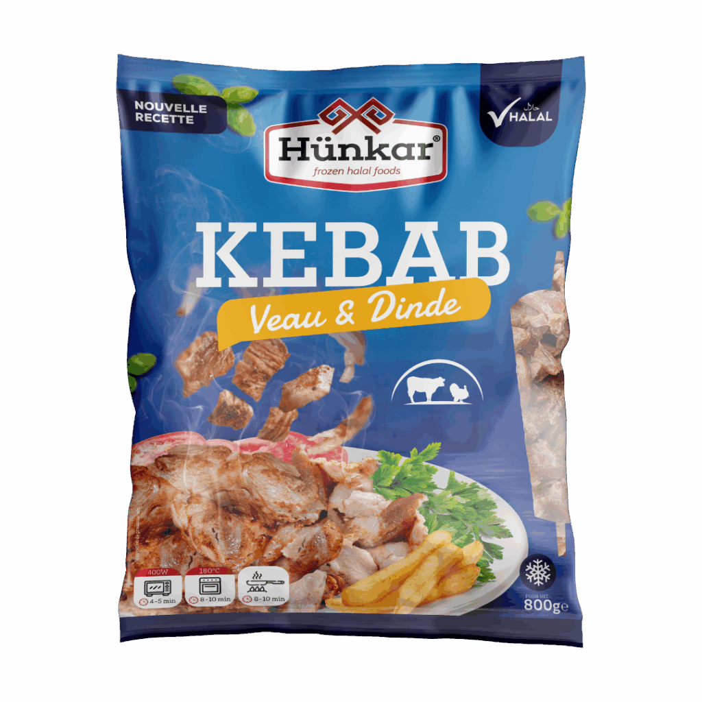 Dönerprodukte 6 Kebab Veau Dinde 800g | Hünkar