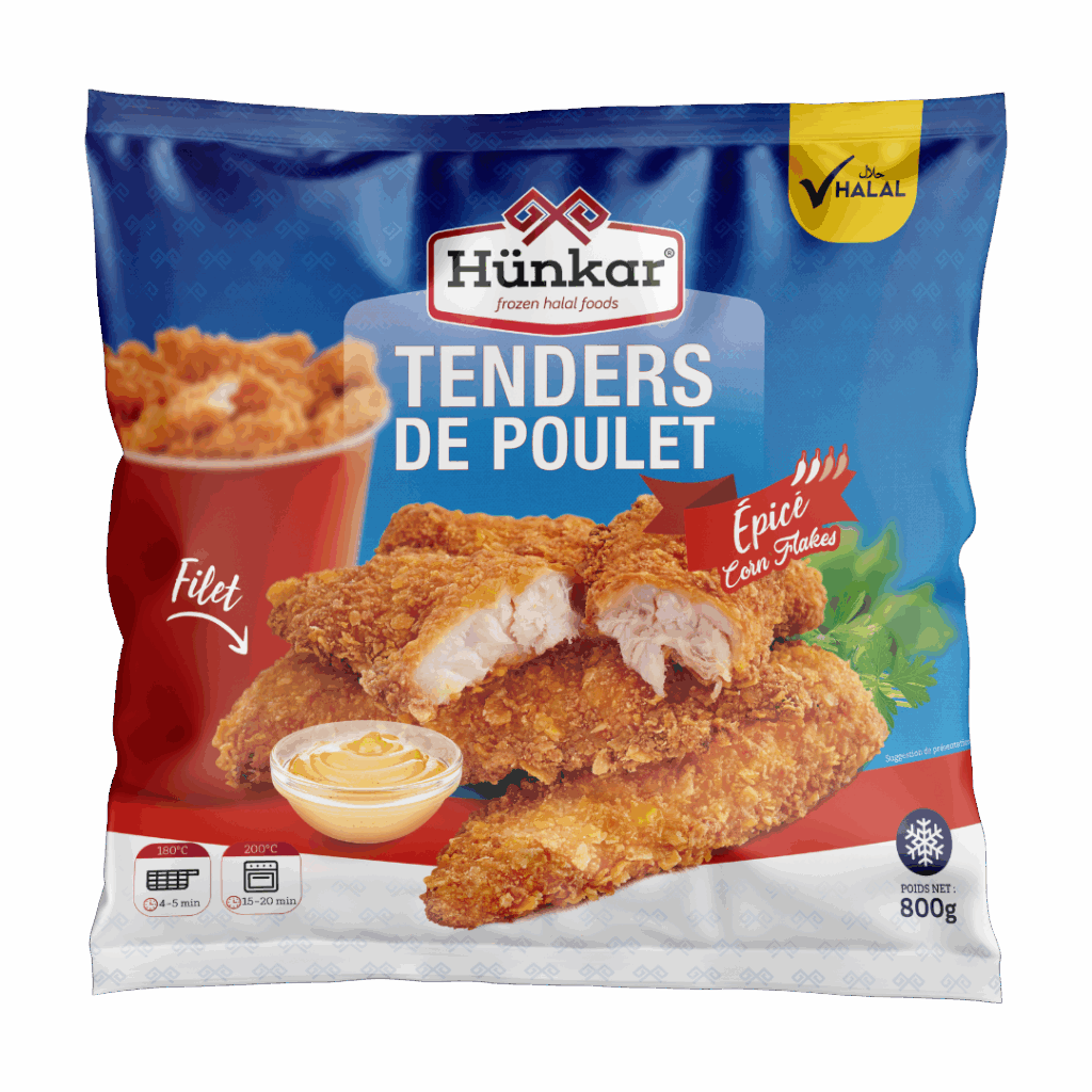 Geflügelprodukte 10 Tenders de poulet epice | Hünkar