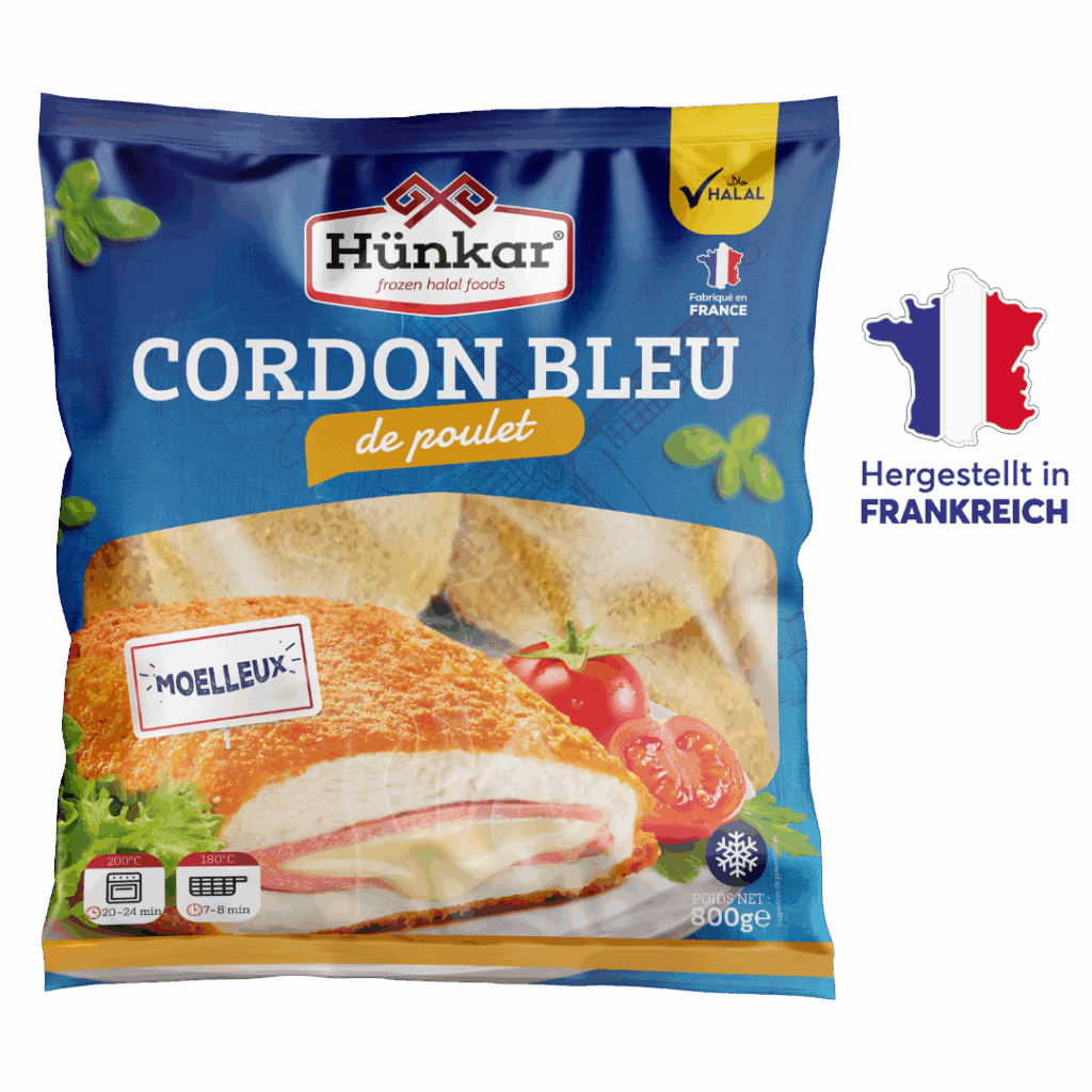 Geflügelprodukte 15 Cordon bleu de poulet 800g | Hünkar
