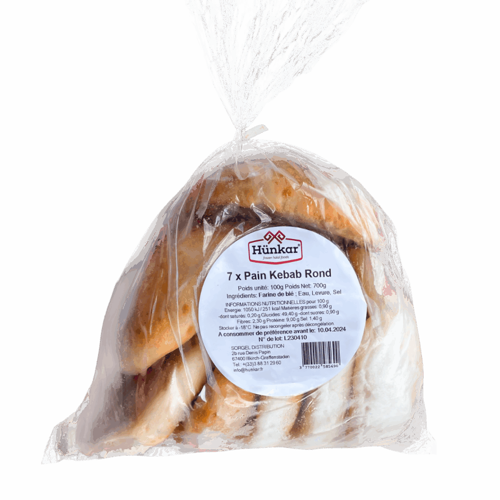 Les apéritifs 14 Pain kebab rond 700g | Hünkar