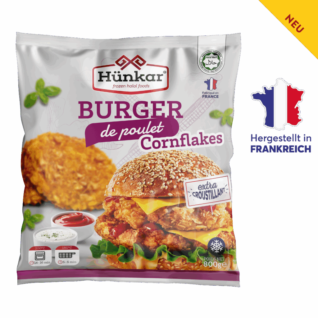Geflügelprodukte 27 burger de poulet cornflakes hunkar | Hünkar