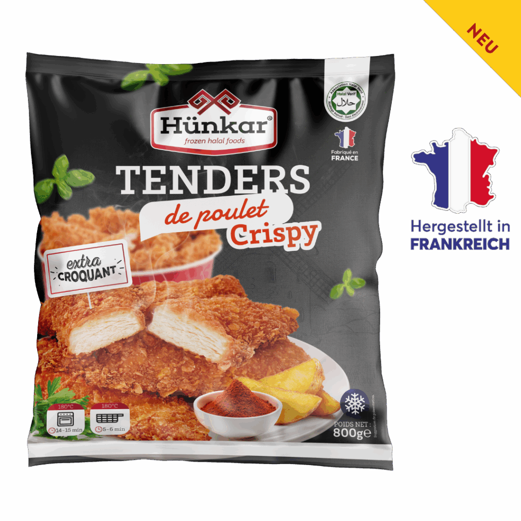 Geflügelprodukte 16 tenders de poulet crispy 800g hunkar | Hünkar