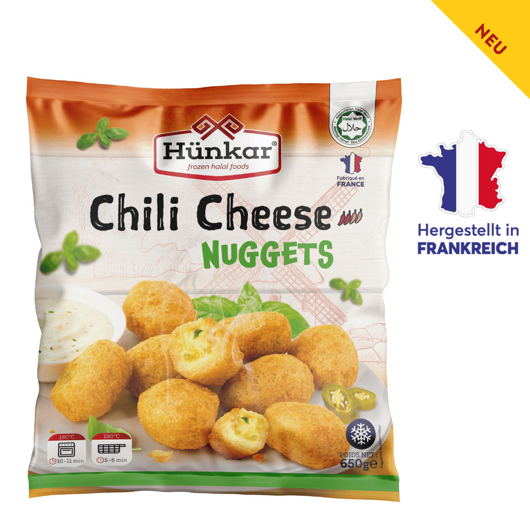 Chili cheese nuggets nv packaging 650g Chili cheese nuggets nv packaging 650g | Hünkar