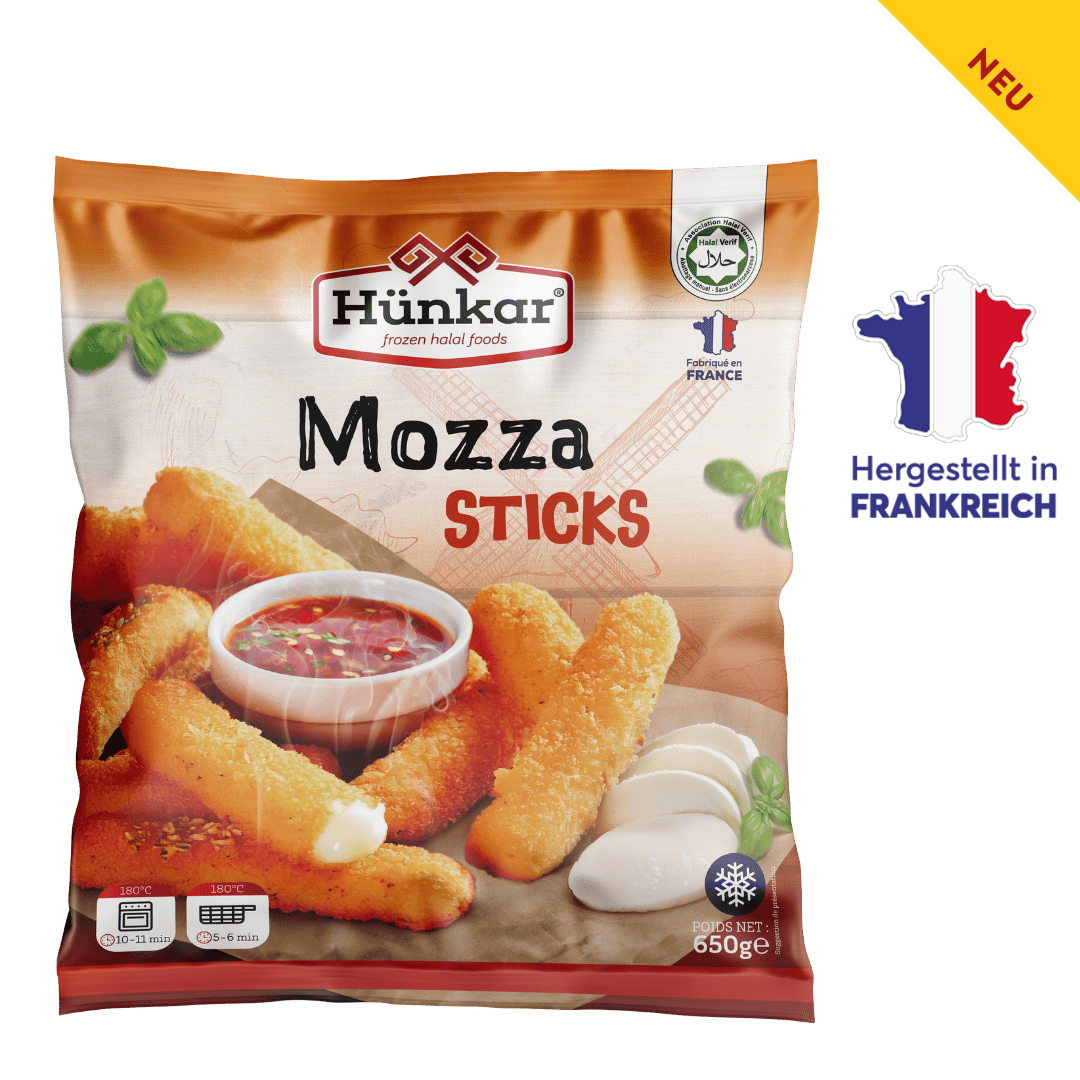Mozza Sticks nv packaging 650g Mozza Sticks nv packaging 650g | Hünkar
