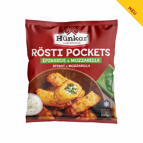 Pommes 7 rosti pockets mozarella | Hünkar